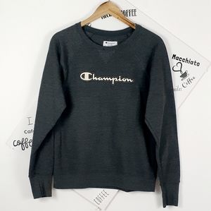 Champion Gray Pullover Sweater Medium